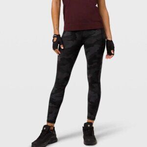 Lululemon Invigorate Camo High-Rise Tight Grey Heritage 365 Camo Coal Size 4